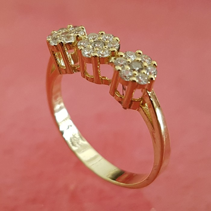 انگشتر نقره زنانه مدل فلاور کد PZ55