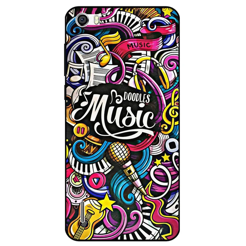 کاور مگافون طرح موزیک مدل 8241 مناسب برای گوشی موبایل آنر 6