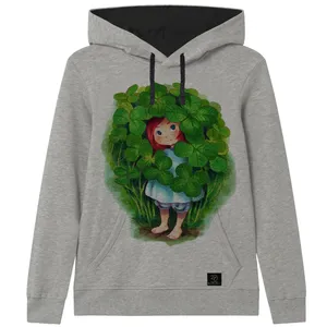 هودی دخترانه 27 مدل دختر کوچولو کد V78 رنگ طوسی