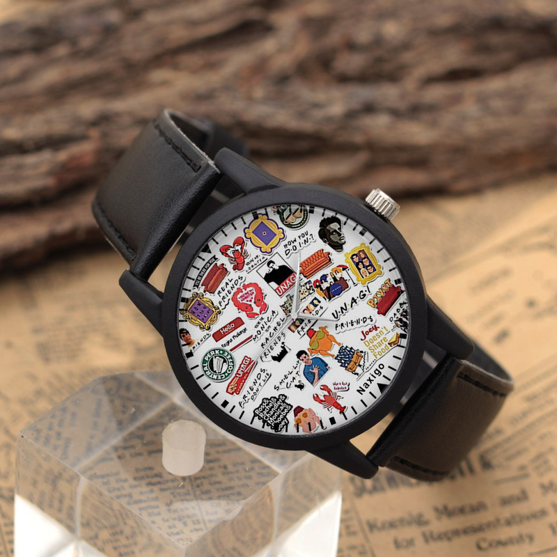 ساعت مچی عقربه ای ناکسیگو طرح Friends کد LF4196 ساعت مچی عقربه ای ناکسیگو طرح Friends کد LF4196