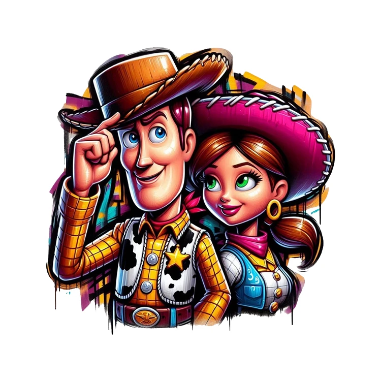 استیکر پارچه و لباس پاد آفرین مدل اسباب بازی ها کد 1833