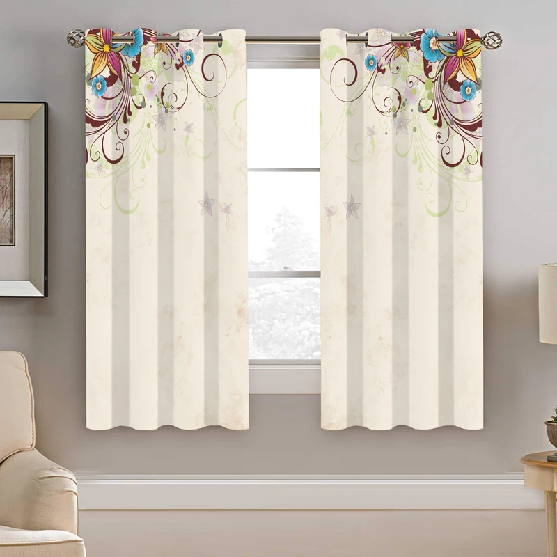 پرده نیروانا طرح گل مدل هازان کد 8918 سایز 140×200 سانتی متر