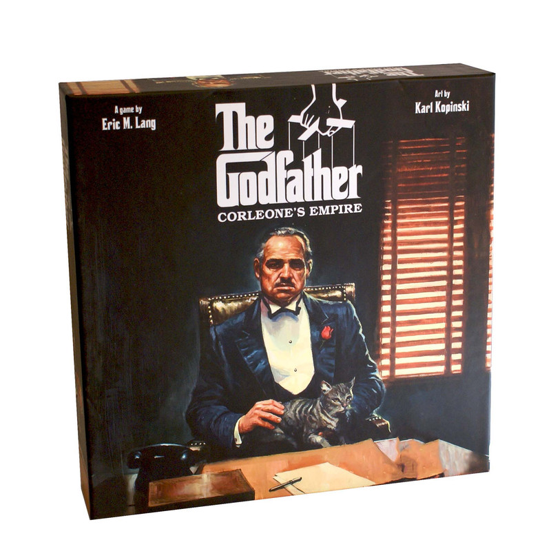 بازی فکری کارتی میپل کینگ مدل GODFATHER، رقابتی تاکتیکی برای کنترل قلمروهای نیویورک دهه 1950، مناسب 2 تا 5 بازیکن، درجه سختی متوسط و مدت زمان بازی بیش از یک ساعت، تولید ایران