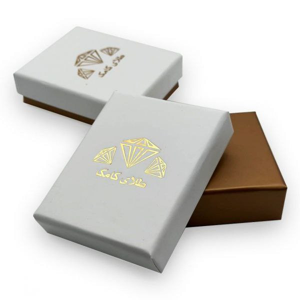 نیم ست طلا 18 عیار زنانه طلای کامک مدل دایره طرح شاخه درخت