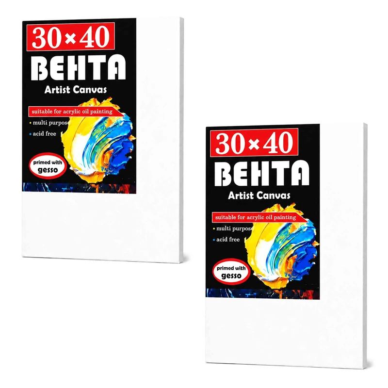 بوم نقاشی مستطیل بهتا مدل B34 سایز 40 × 30 سانتی‌متر بسته 2 عددی