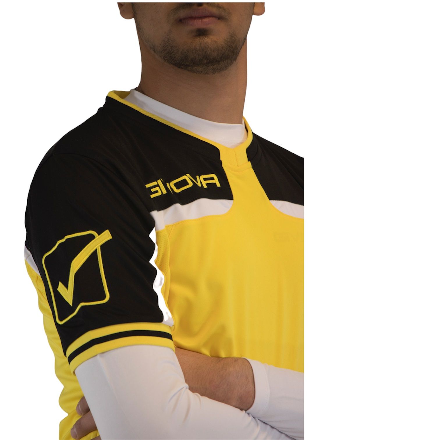 ست تی شرت و شلوارک ورزشی مردانه جیووا مدل KITC47 Soccer Kit رنگ زرد -  - 4