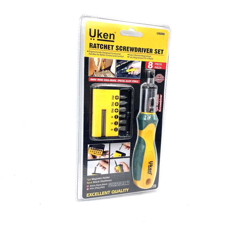 پیچ گوشتی و سری پیچ گوشتی اوکن کد GHR173 مجموعه 8 عددی