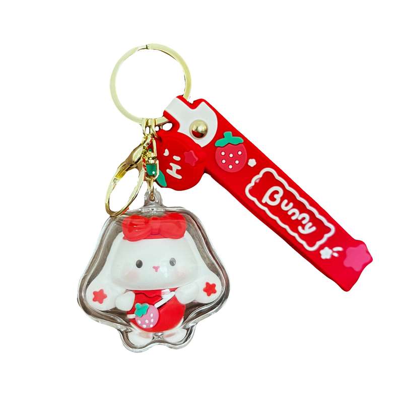 جاکلیدی دخترانه مدل سیلیکونی طرح خرگوش میوه ای کد JIMI110