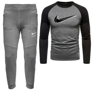 ست تی شرت و شلوار مردانه مدل 0400912 رنگ طوسی