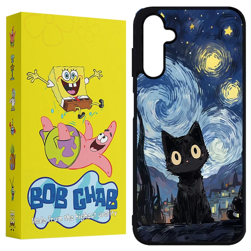 کاور باب قاب طرح گربه مدل BCPA25 مناسب برای گوشی موبایل سامسونگ Galaxy A25