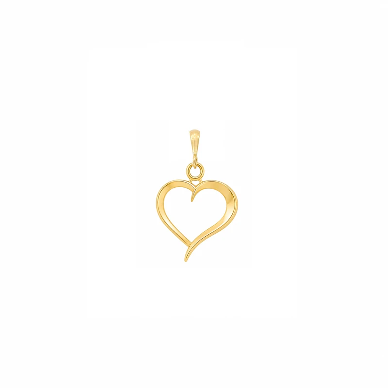 آویز گردنبند طلا 18 عیار زنانه مان گالری طرح قلب کد MD01-0031600
