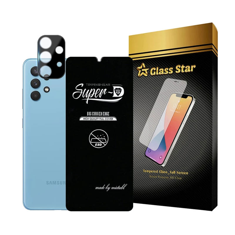  محافظ صفحه نمایش گلس استار مدل SUPLNFUGS مناسب برای گوشی موبایل سامسونگ Galaxy A32 4G / A32 5G به همراه محافظ لنز گوشی