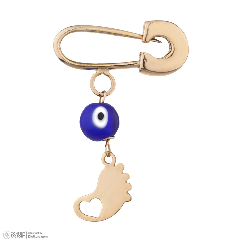 سنجاق سینه طلا 18 عیار بچگانه پرسته مدل چشم نظر کد KBS30 سنجاق سینه طلا 18 عیار بچگانه پرسته مدل چشم نظر کد KBS30