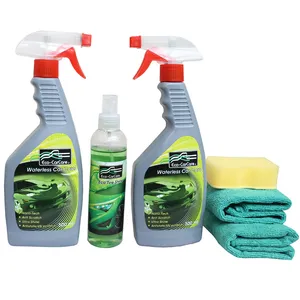 اسپری و مایع نظافت خودرو اکو کر مدل G7 مجموعه 3 عددی به همراه دستمال و اسفنج نظافت خودرو