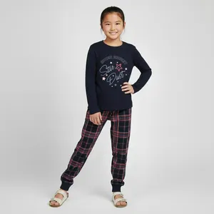 ست بلوز آستین بلند و شلوار راحتی دخترانه پیپرتس مدل 05