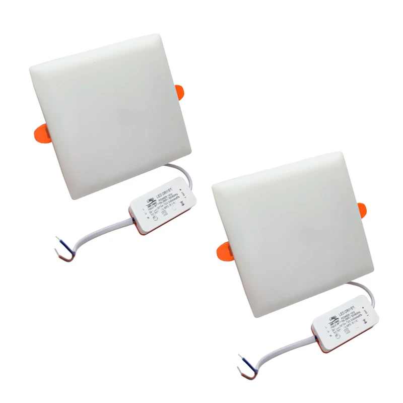 هالوژن سقفی ال ای دی 18 وات دیپلمات مدل فول لایت طرح فنر متغیر توکار مربع بسته 2 عددی