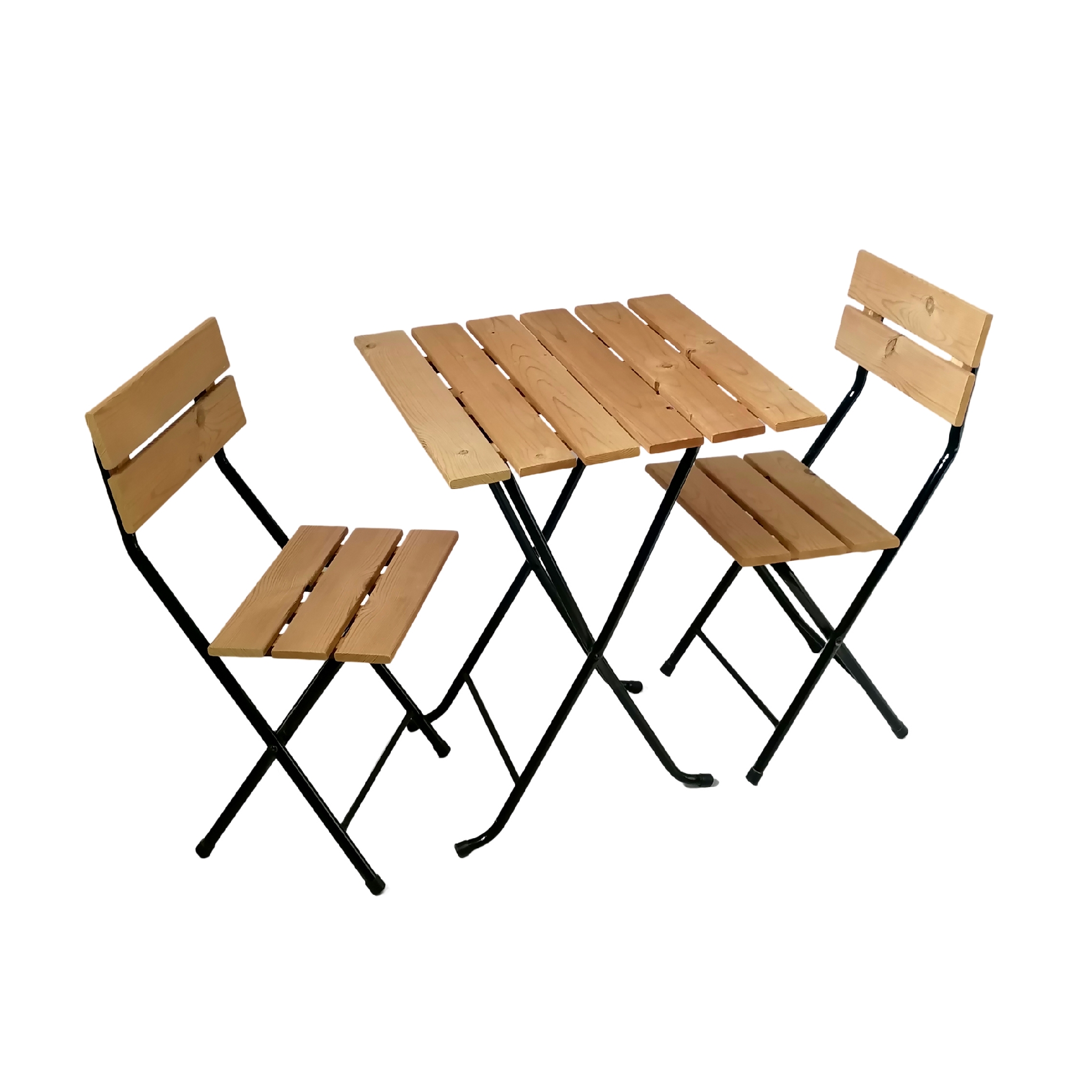 میز و صندلی سفری مدل تاشو چوبی کد 2060