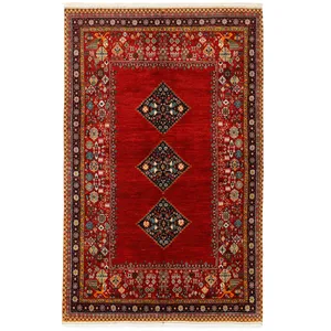 فرش دستبافت چهار و نیم متری مدل قشقایی کد 575448