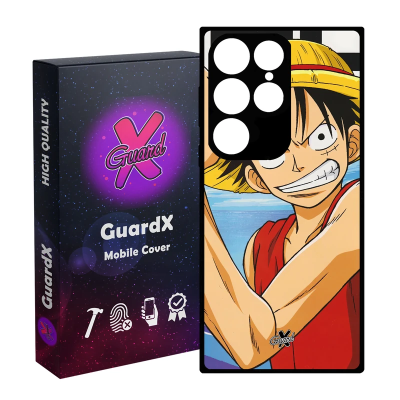 کاور گارد ایکس طرح Luffy Anime مدل Glass10593 مناسب برای گوشی موبایل سامسونگ Galaxy S24 Ultra