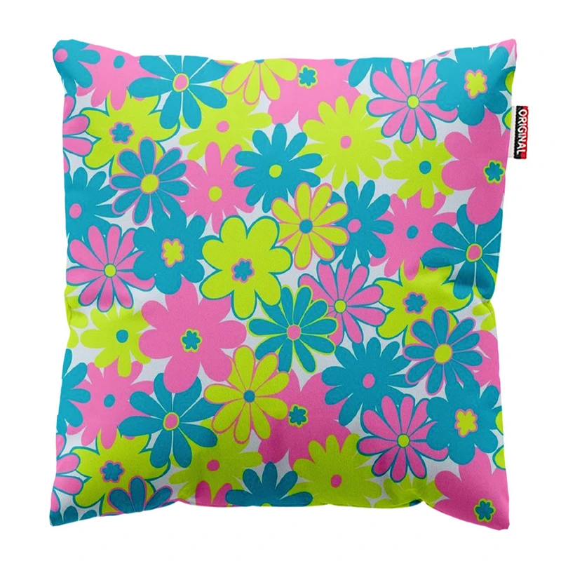 کوسن پاد آفرین طرح گل کد 3309 سایز 30*30 سانتی متر