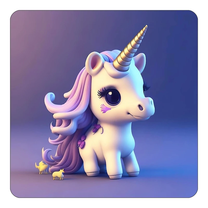 مگنت کاکتی طرح اسب تک شاخ و یونیکورن مدل mp33557