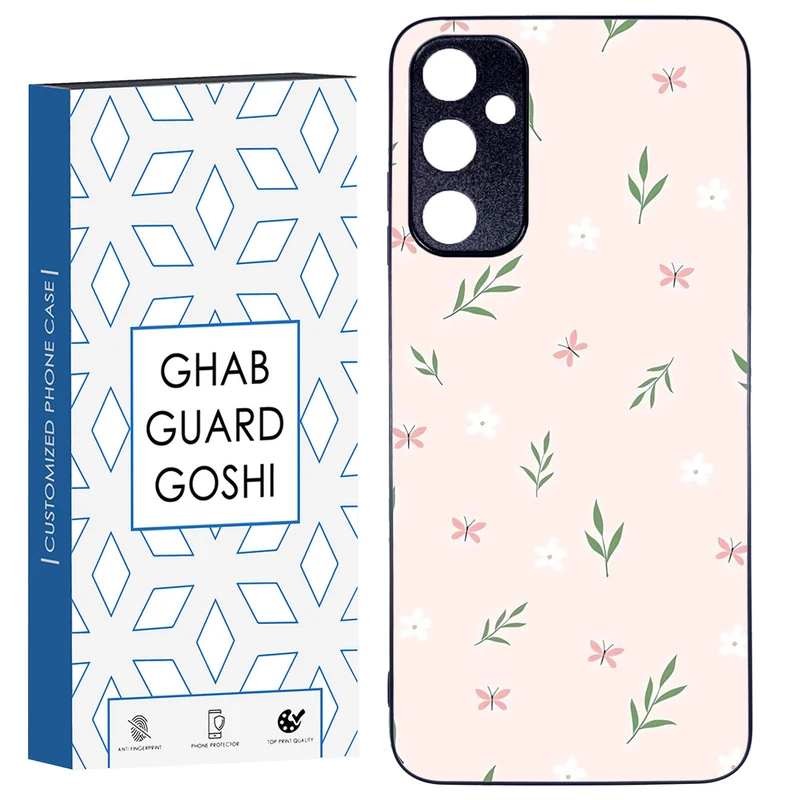 کاور قاب گارد گوشی طرح گل صورتی کد TPU-056 مناسب برای گوشی موبایل سامسونگ Galaxy A05s