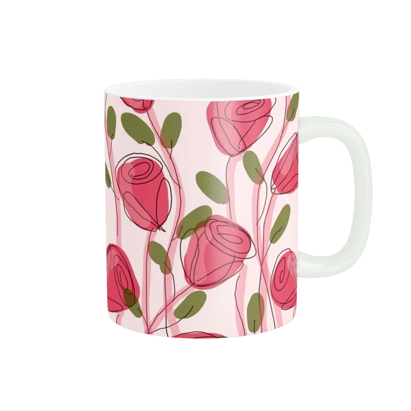 ماگ پاد آفرین طرح گل کد 3195