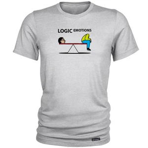 تی شرت آستین کوتاه مردانه 27 مدل Logic vs Emotions کد MH1566