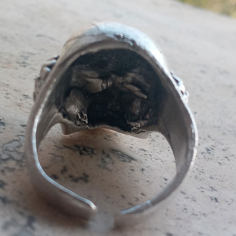 انگشتر مردانه مدل جمجمه و دلقک کد ES-4001