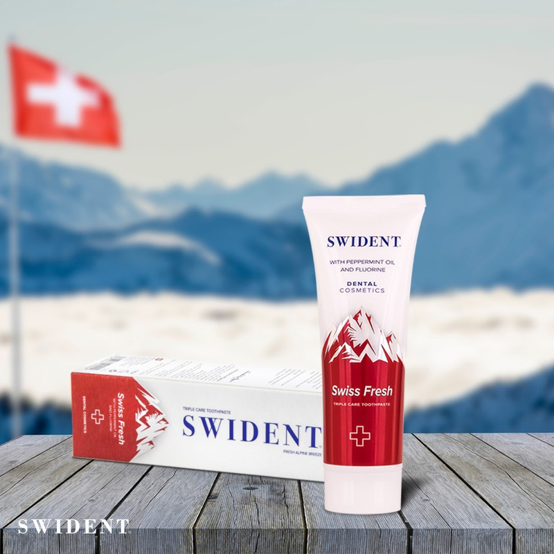 خمیر دندان سویدنت مدل swissfresh حجم 75 میلی لیتر خمیر دندان سویدنت مدل swissfresh حجم 75 میلی لیتر