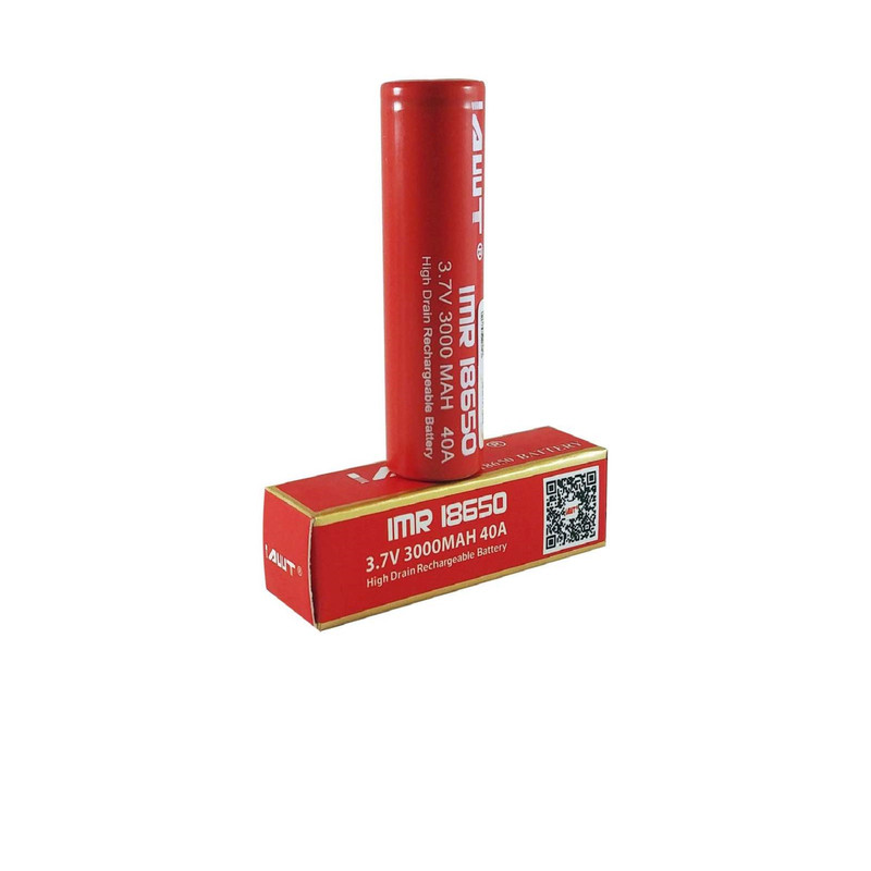 باتری لیتیوم یون قابل شارژ ای دبلیو تی کد IMR18650 ظرفیت 3000 میلی آمپرساعت
