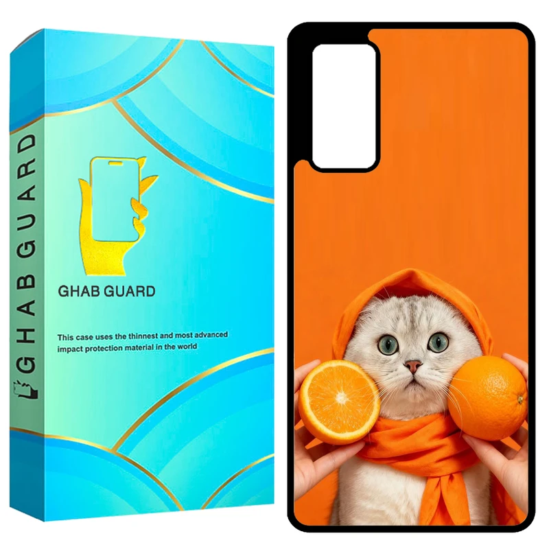 کاور قاب گارد طرح گربه نارنجی مدل GCHPS20F مناسب برای گوشی موبایل سامسونگ Galaxy S20 FE 4G / S20 FE 5G / S20 FE 2022