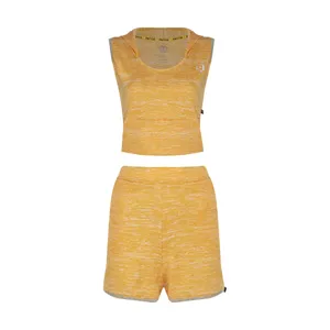 ست تاپ و شلوارک ورزشی زنانه پاتیک مدل کلاه دار 18818