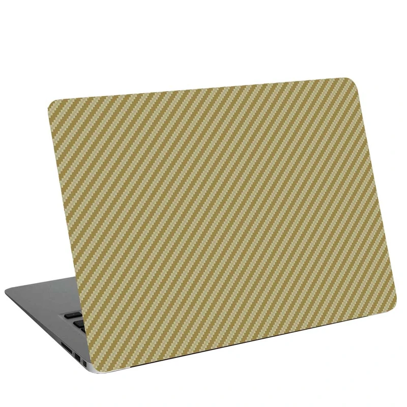  استیکر لپ تاپ طرح Gold-Carbon کد G-253 مناسب برای لپ تاپ 15.6 اینچ