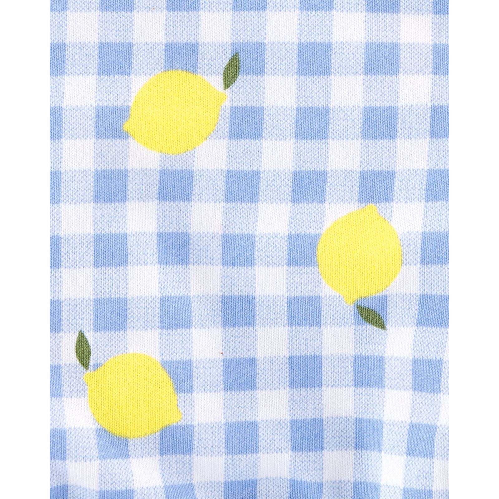 ست تی شرت و سرهمی نوزادی کارترز طرح Lemon کد M606 -  - 6