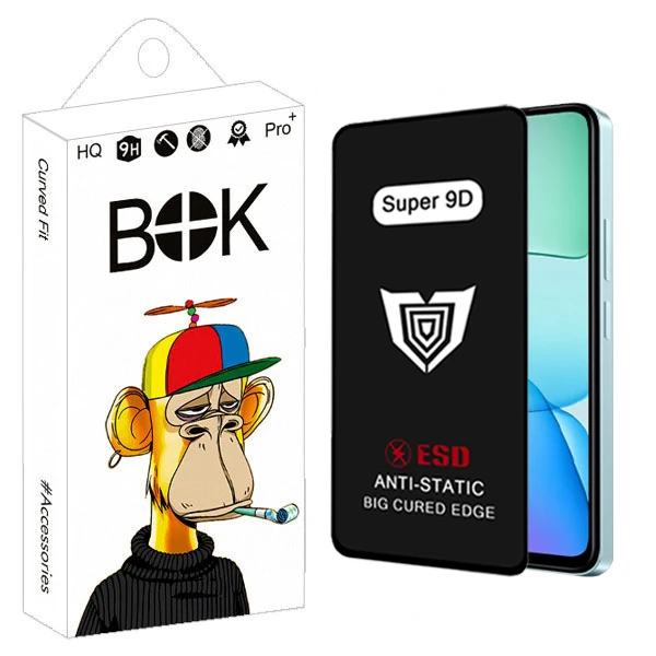 محافظ صفحه نمایش بوک مدل Super 9D مناسب برای گوشی موبایل شیائومی Redmi 12 / 13