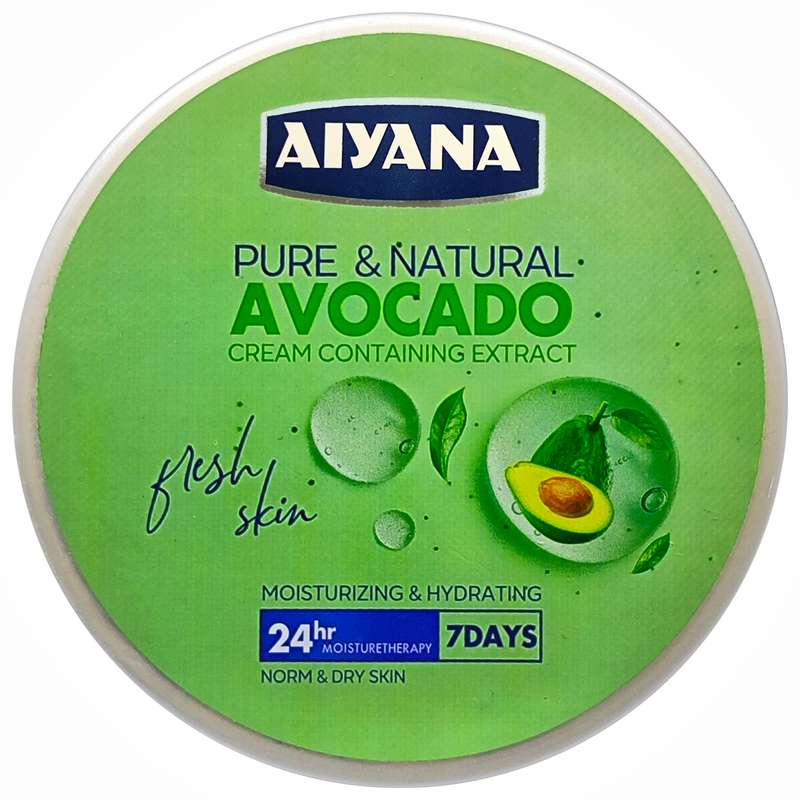 کرم آبرسان آیانا مدل آواکادو حجم 250 میلی لیتر