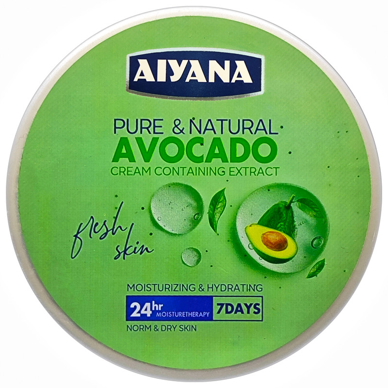 کرم آبرسان آیانا مدل آواکادو حجم 250 میلی لیتر