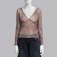 بلوز آستین بلند یقه هفت زنانه ترندیول مدل 849026915