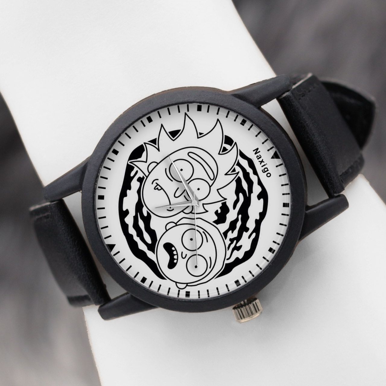 ساعت مچی عقربه ای ناکسیگو طرح Rick and Morty کد LF4241 -  - 5