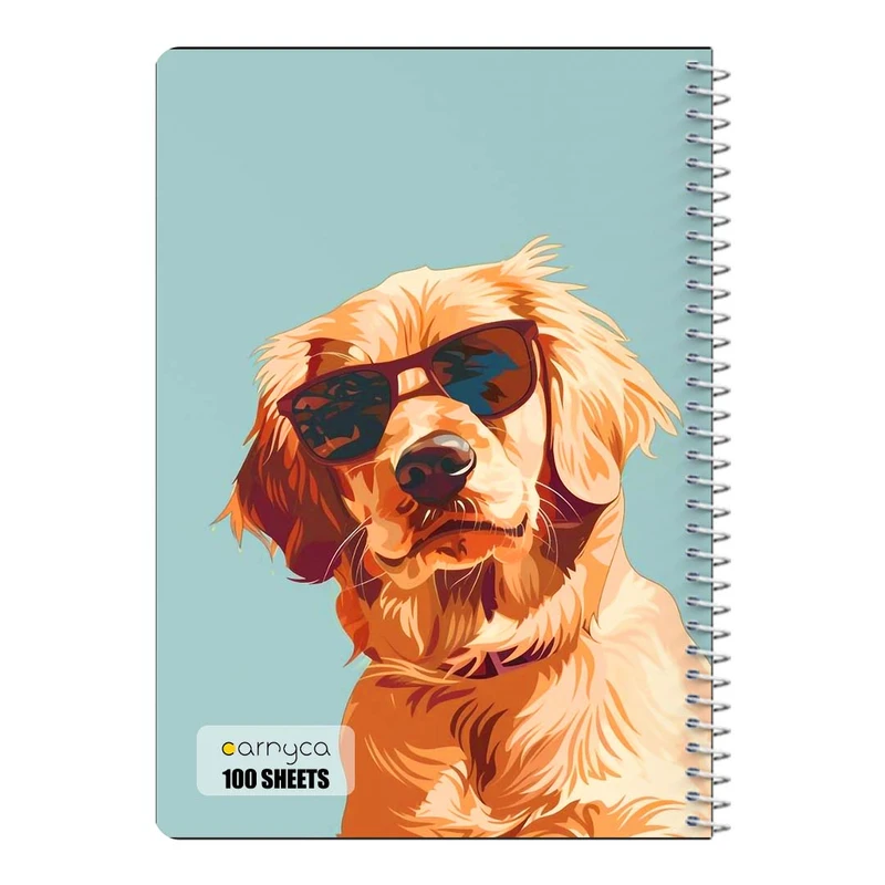 دفتر مشق 100 برگ سیمی کارنیکا طرح سگ Dog کد 86470