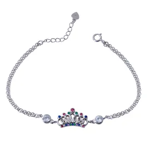      دستبند نقره زنانه بازرگانی میلادی کد DP_145