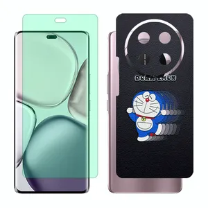 Glass Together model green light screen protector suitable for Honor X9c mobile phone with back cover sticker