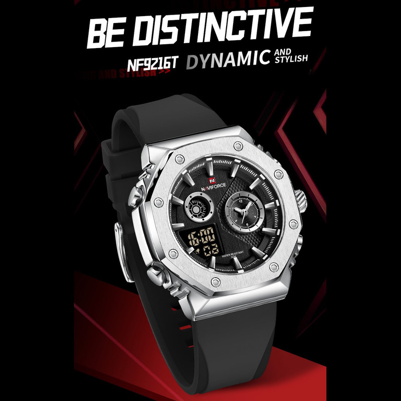ساعت مچی عقربه‌ای مردانه نیوی فورس مدل NF9216SBB
