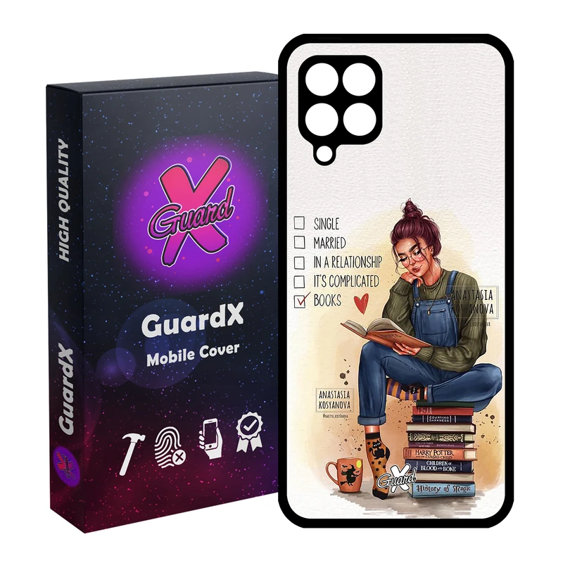 کاور گارد ایکس طرح دختر مدل Glass10286 مناسب برای گوشی موبایل سامسونگ Galaxy A12