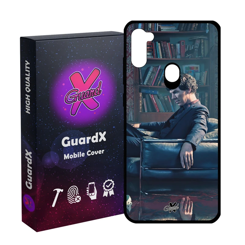 کاور گارد ایکس طرح شرلوک مدل Glass10519 مناسب برای گوشی موبایل سامسونگ Galaxy A11/M11