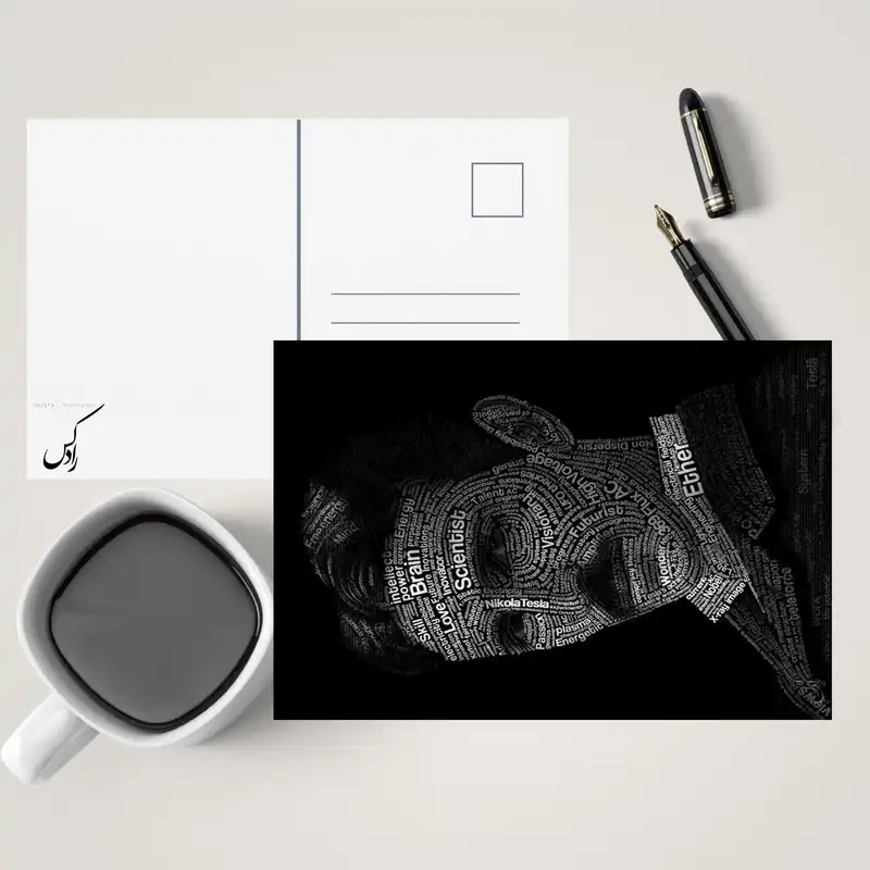 کارت پستال رادکس طرح نیکولا تسلا مدل NE108