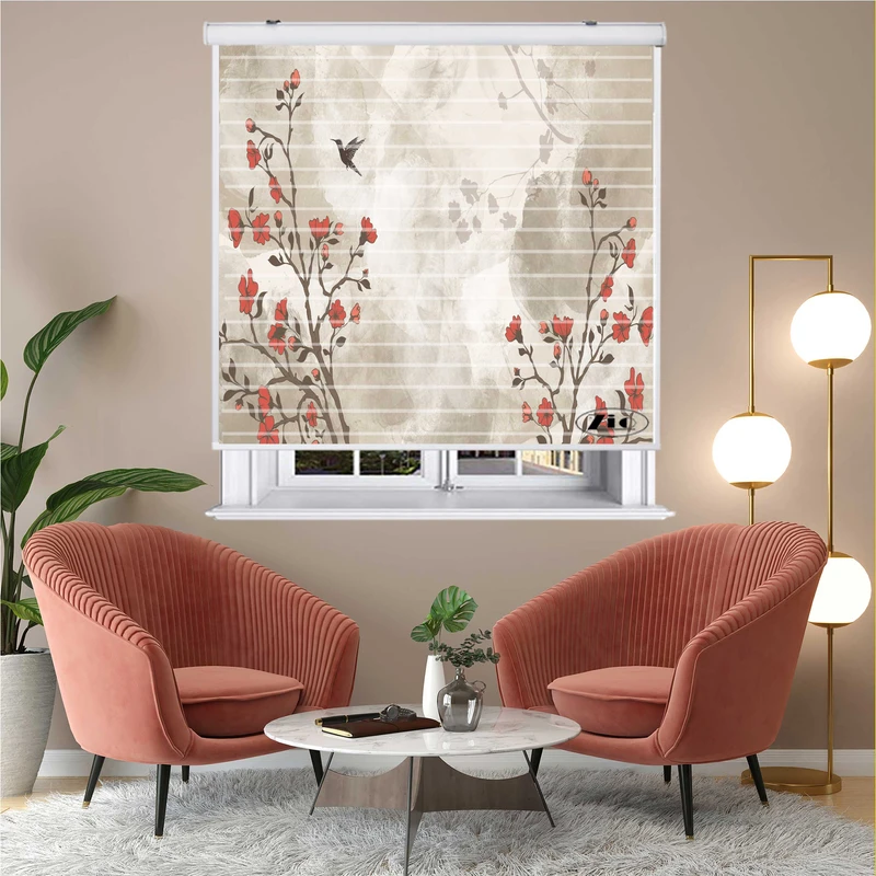 پرده زبرا مدل 3D1011 سایز 150x150 سانتی متر