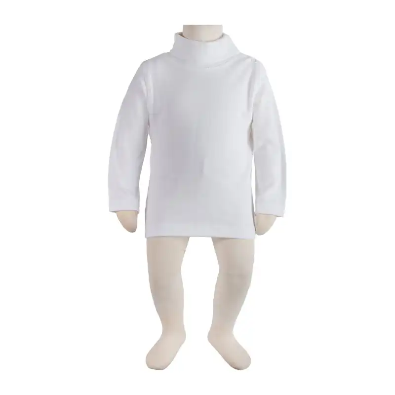 بلوز آستین بلند نوزادی آدمک کد 140011 رنگ سفید