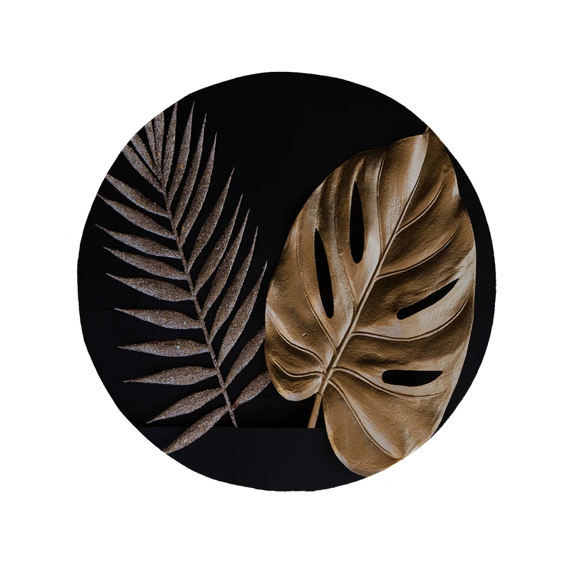 پادری مدل دایره طرح برگ کد 8936 سایز 90 × 90 سانتی متر 